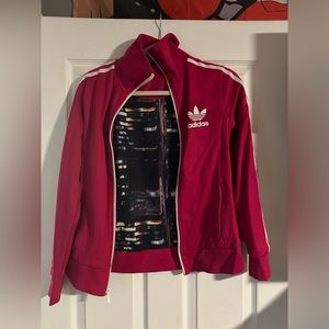 Womens Adidas Originals Pink Tracksuit Zip Up